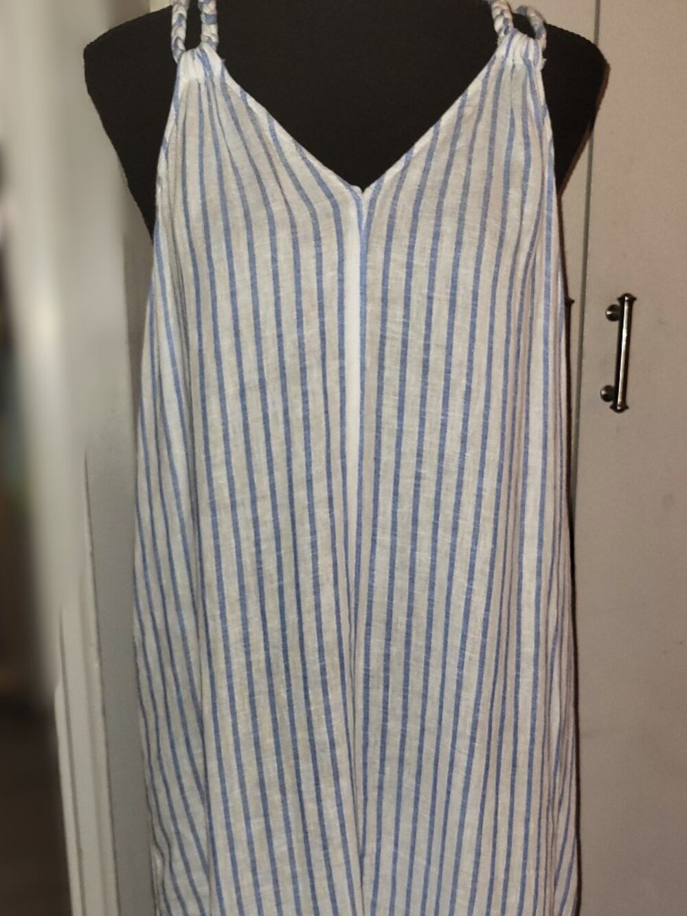 Rachel Zoe Blue/White Long Stripe Cover-Up - M